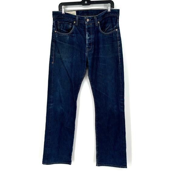 Imogene Willie Jeans Mens 33x32 Willie Straight Button Fly Selvedge Denim USA - Picture 1 of 16